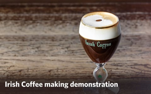 irish-coffee-making-demonstration-with-golf-tour-operator-ireland